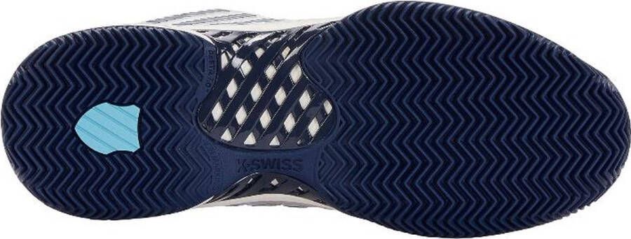 K-Swiss Hypercourt Express 2 HB (Heren) 2023 padelschoenen wit blauw