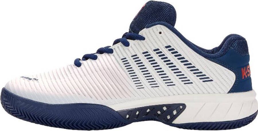 K-Swiss Hypercourt Express 2 HB (Heren) 2023 padelschoenen wit blauw