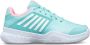K-Swiss Court Express Omni Sportschoenen lichtblauw wit roze - Thumbnail 2