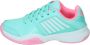 K-Swiss Court Express Omni Sportschoenen lichtblauw wit roze - Thumbnail 10