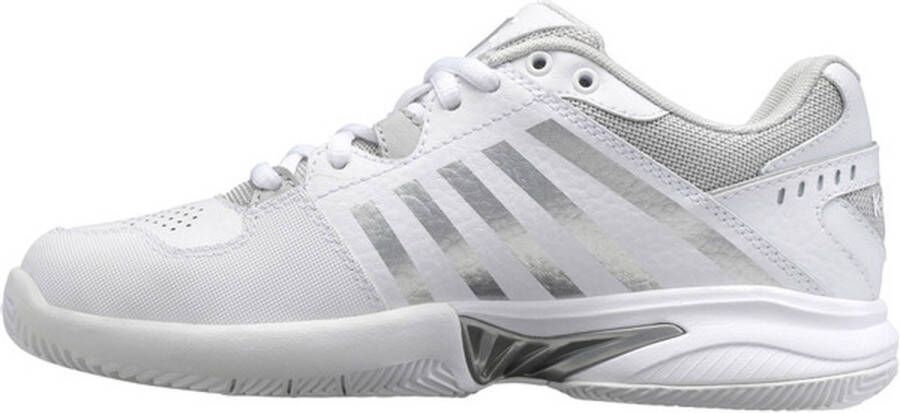 K-Swiss Receiver V Dames Sportschoenen Tennis Smashcourt White Silver