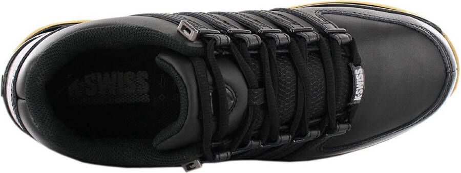 K-Swiss Rinzler Heren Leer Sneakers Sport Casual Schoenen Zwart 01235-050-M - Foto 10