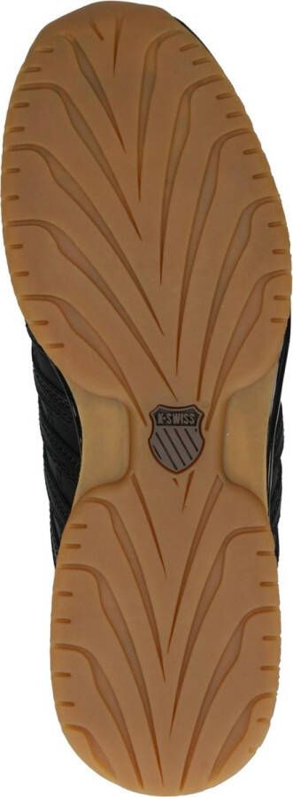 K-Swiss Rinzler Heren Leer Sneakers Schoenen Zwart 01235-050-M
