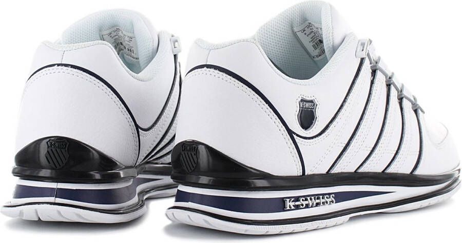 K-Swiss Rinzler Herren Leer Sneakers Sportschoenen Schoenen Wit 01235-139-M - Foto 12