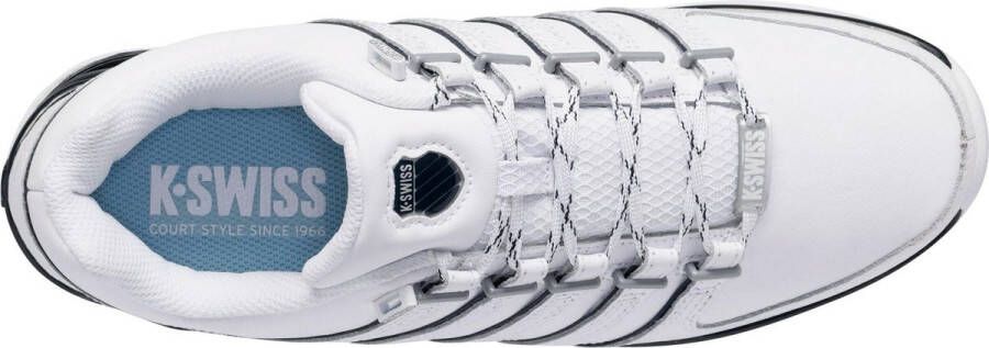 K-Swiss Rinzler Herren Leer Sneakers Sportschoenen Schoenen Wit 01235-139-M - Foto 8