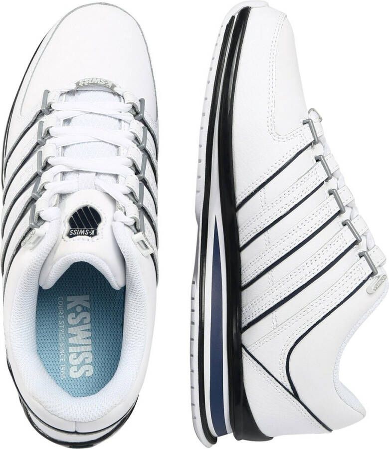 K-Swiss Rinzler Leather Heren Sneakers Schoenen Leer Wit 01235-139-M