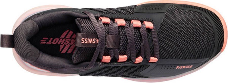 K-Swiss Ultrashot 3 Dames Sportschoenen Tennis Smashcourt Grey Pink - Foto 2