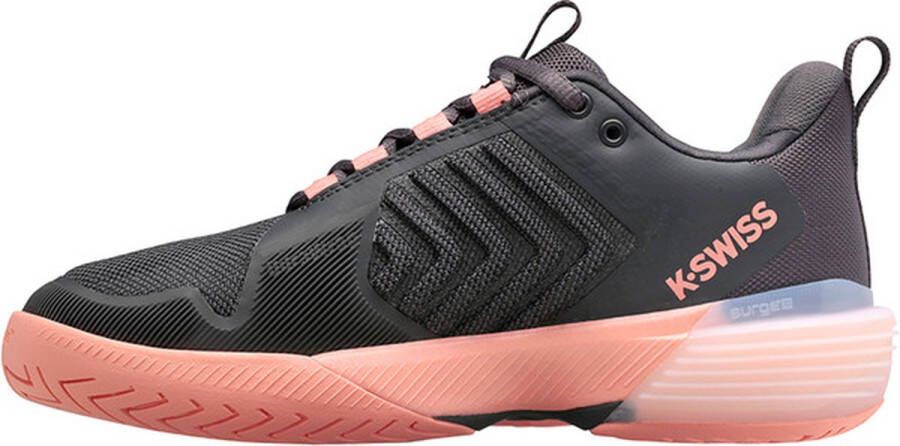 K-Swiss Ultrashot 3 Dames Sportschoenen Tennis Smashcourt Grey Pink - Foto 3