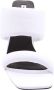 Karl Lagerfeld Witte Leren Blokhak Sandalen White Dames - Thumbnail 5