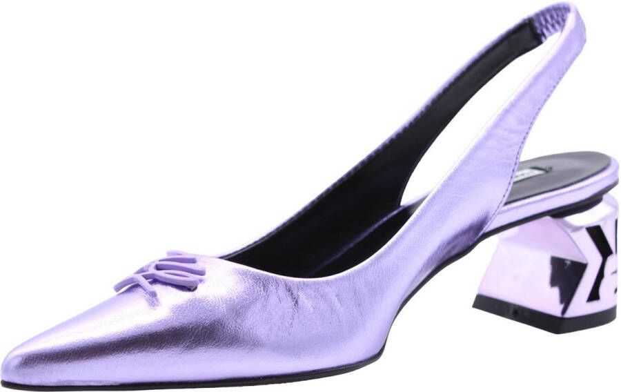 Karl Lagerfeld Peep Toe Peep Heel Purple