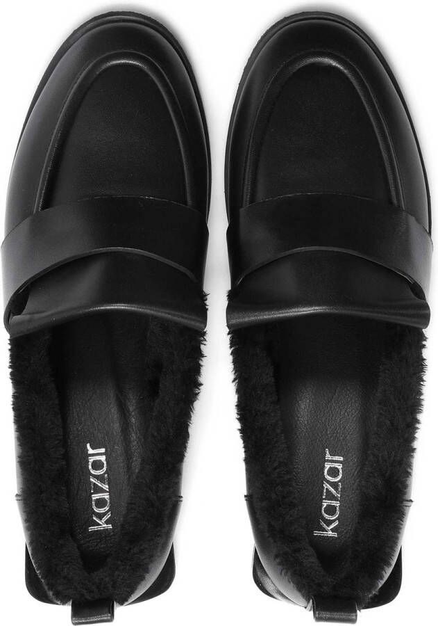 Kazar Avant-gardistische leren casual schoenen voor dames met pluche binnenkant