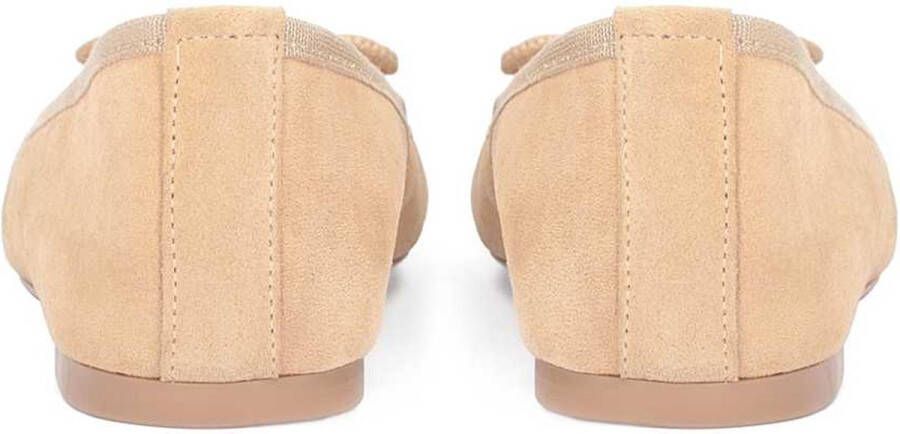 Kazar Beige ballerinas with square toes