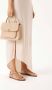 Kazar Beige leather ankle-strap ballerinas - Thumbnail 3