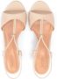 Kazar Beige leren sandalen met een metalen stopper Beige Dames - Thumbnail 2