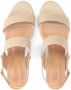 Kazar Beige Leren Sandalen Brede Hak Beige Dames - Thumbnail 5
