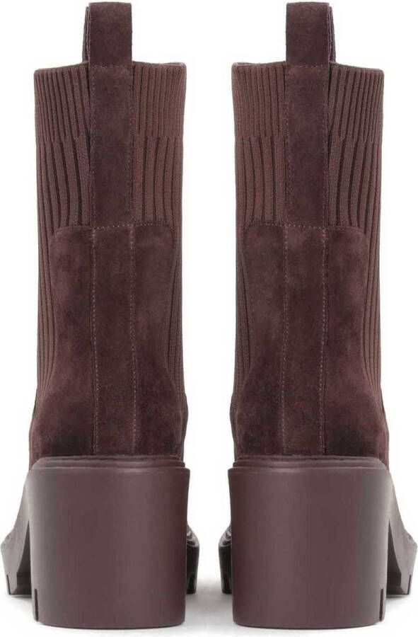 Kazar Beige platte enkellaarsjes voor dames