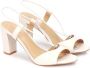 Kazar Dames leren sandalen Beige Dames - Thumbnail 6