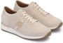 Kazar Baskets en daim beige pour femmes décorées d'un monogramme - Thumbnail 4