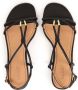 Kazar Black leather sandals with jewelry embellishment - Thumbnail 3