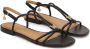 Kazar Zwarte leren sandalen met sieradenversiering Black Dames - Thumbnail 2