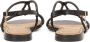 Kazar Zwarte leren sandalen met sieradenversiering Black Dames - Thumbnail 3