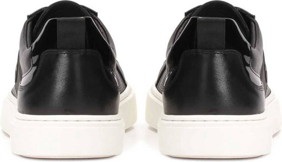 Kazar Black leather sneakers on a white sole