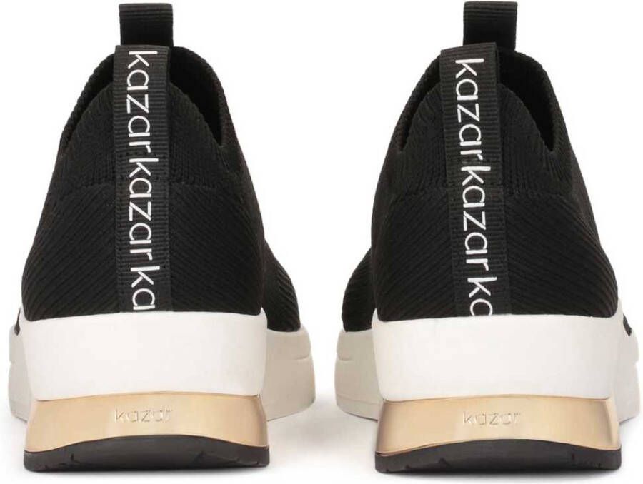 Kazar Black sneakers with elastic slip-on upper