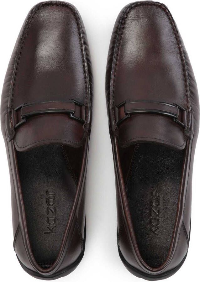 Kazar Brown moccasins on an interesting sole