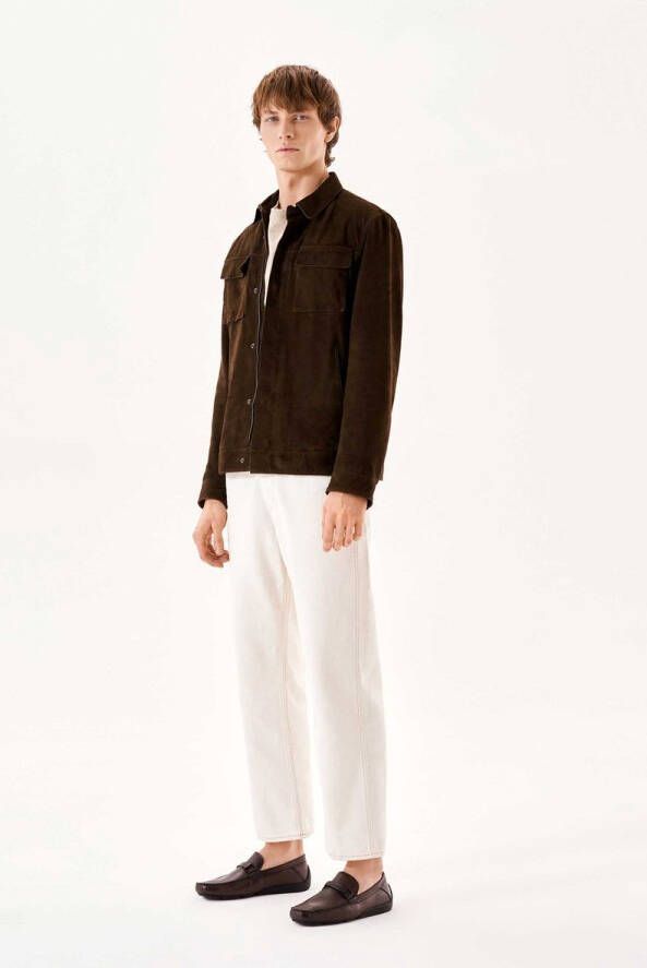 Kazar Brown moccasins on an interesting sole