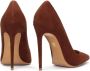 Kazar Brown suede high-heeled pumps - Thumbnail 7