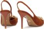 Kazar Brown suede leather pumps with a metal decoration - Thumbnail 3