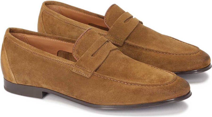Kazar Brown suede loafers without lining