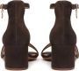 Kazar Zamszowe brązowe sandały z zakrytą piętą|53101-02-26|37 - Thumbnail 5