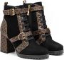 Kazar Dames bruine en zwarte laarzen Black Dames - Thumbnail 3