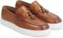 Kazar Chaussures décontractées en cuir brun pour hommes décorées de queues de pie - Thumbnail 4