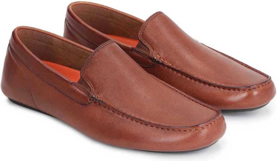 Kazar Bruine slip on mocassins voor heren