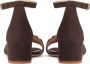 Kazar Bruine suède sandalen versierd met metalen schakels - Thumbnail 3