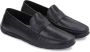 Kazar Mocassins noirs chic pour hommes avec motif en relief - Thumbnail 4