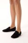 Kazar Classic black slip-on flat shoes made of suede - Thumbnail 5