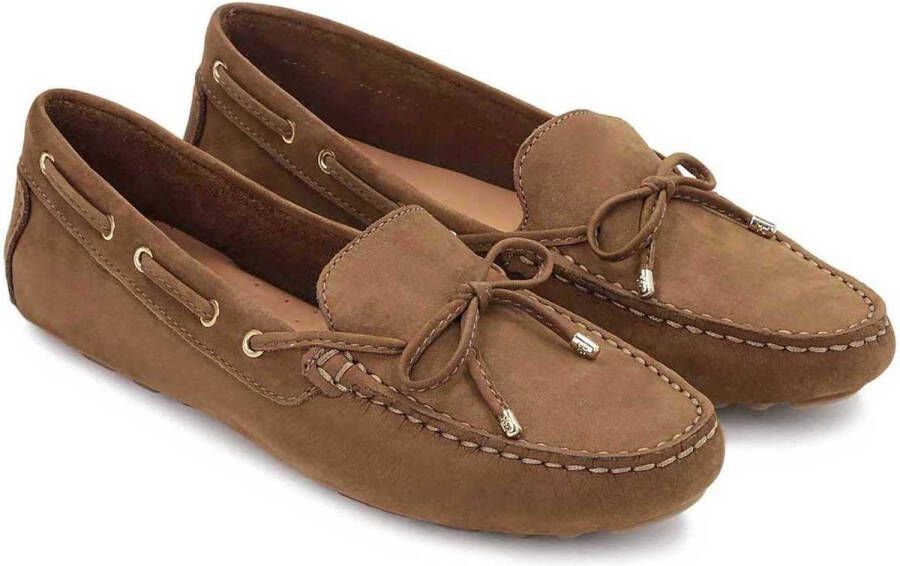 Kazar Comfortabele nubuck slip-on mocassins voor dames