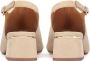 Kazar Dames beige klassieke comfortabele hak sandalen - Thumbnail 5