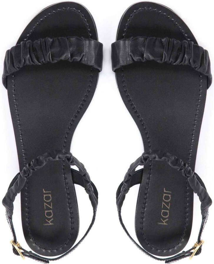 Kazar Dames sandalen met zwarte band met ruches - Foto 4