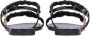 Kazar Zwarte Gerimpelde Band Sandalen Black Dames - Thumbnail 5