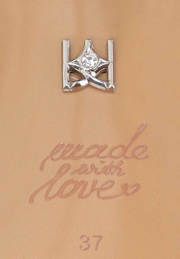 Kazar Decorated wedding sandals with ties