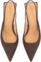 Kazar Donkerbruine open hiel pumps op een originele hak Brown Dames - Thumbnail 5