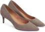 Kazar Donkerbruine pumps op een comfortabele lage hak Beige Dames - Thumbnail 5