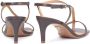 Kazar Donkerbruine sandalen op een hoge hak met een riempje rond de enkel - Thumbnail 4