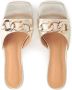 Kazar Dames elegante gouden muiltjes op een comfortabele hak Yellow Dames - Thumbnail 4
