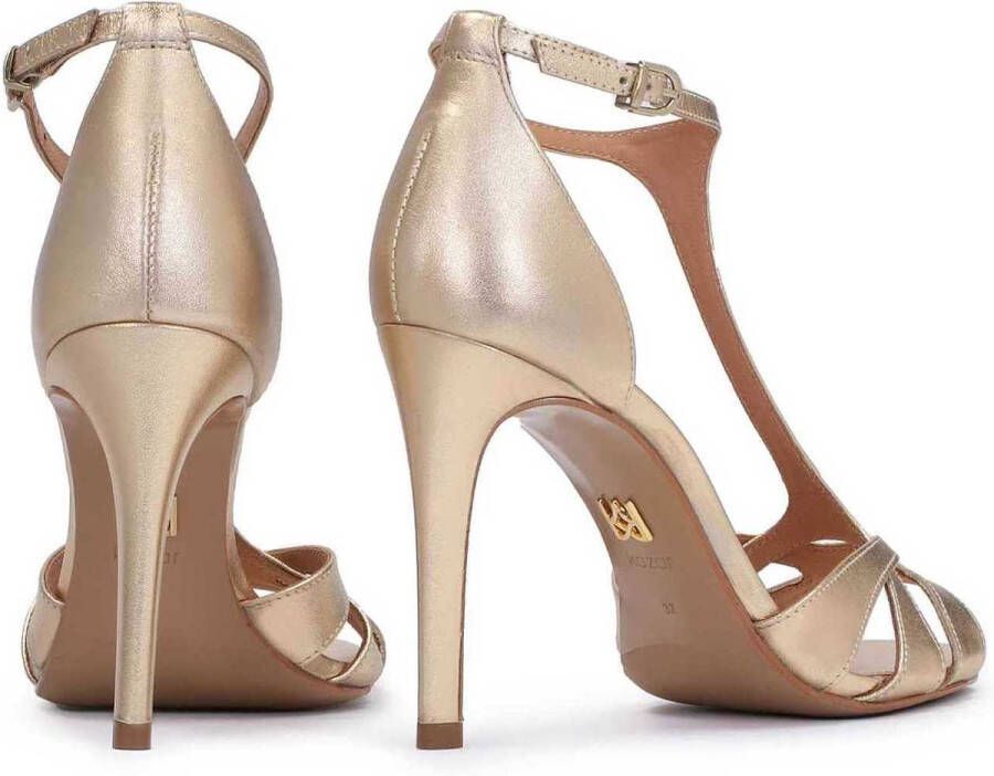 Kazar Dames elegante gouden muiltjes op een slanke hak Yellow Dames - Foto 5