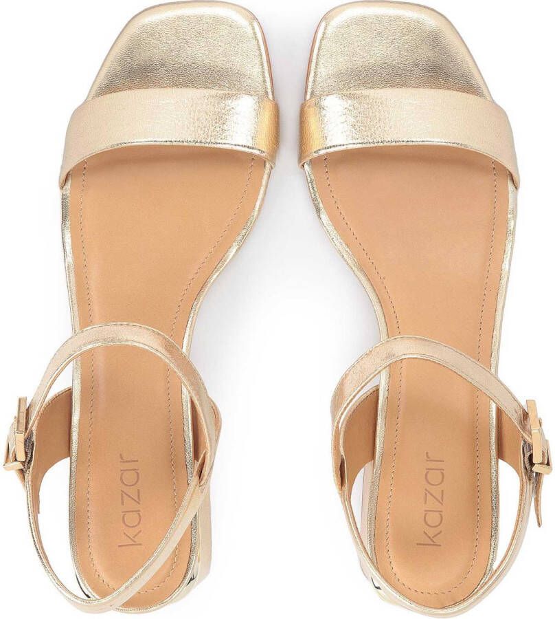 Kazar Elegante gouden minimalistische sandalen
